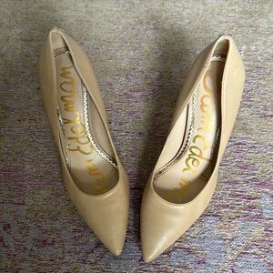 Sam Edelman heels, beige 7N.